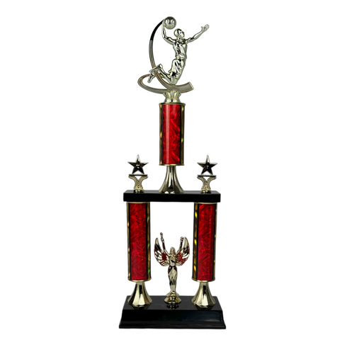 Trofeo de Tubo con Figura Serie 50 de Baloncesto